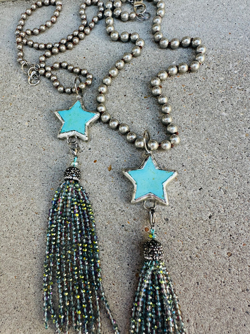 Shooting Star Necklace - Turquoise