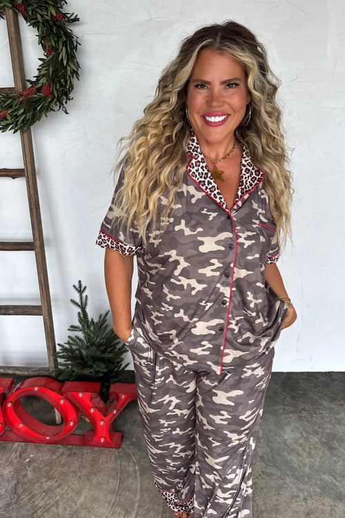 Luxe Pajamas Set - CAMO LEOPARD PREORDER