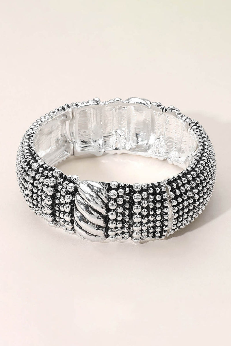 Let It Go Stretch Bracelet - Silver