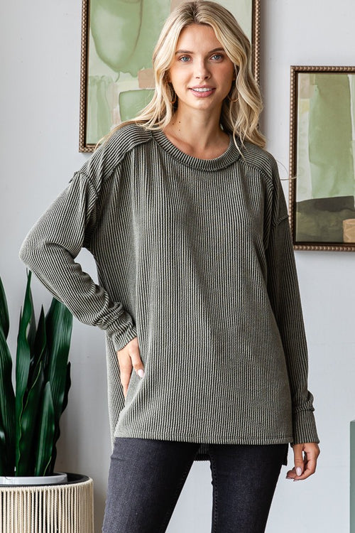 I Am On The Go Ribbed - Olive