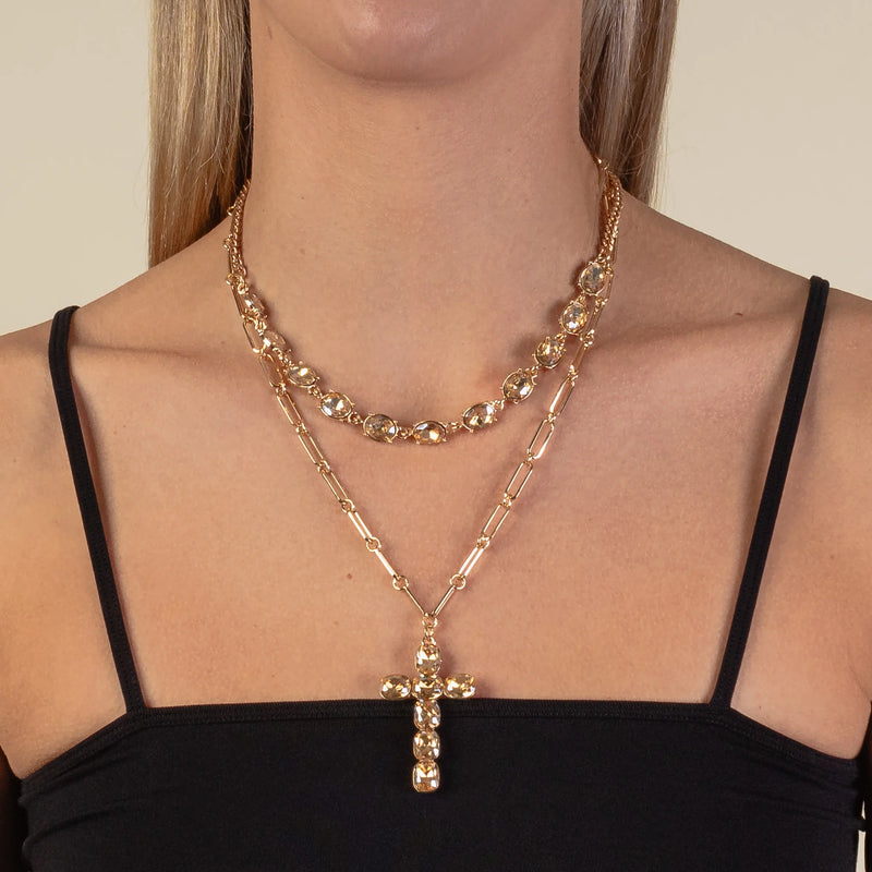 Bronze Cross Necklace