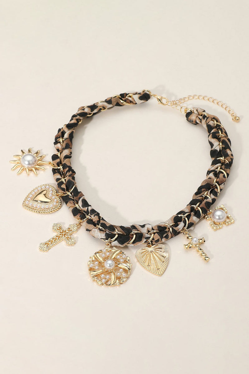 Boho Leopard Charm Necklace