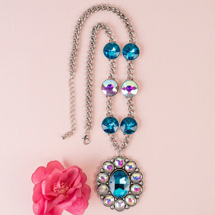 Turquoise & AB Necklace