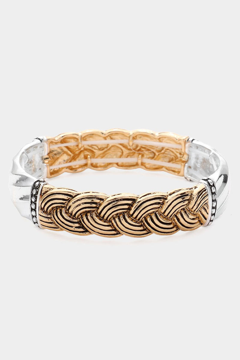 Embossed Detailed Stretch Bracelet - Mixed