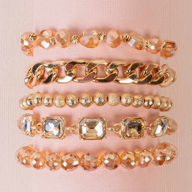 Hilary Bronze Bracelet Stack