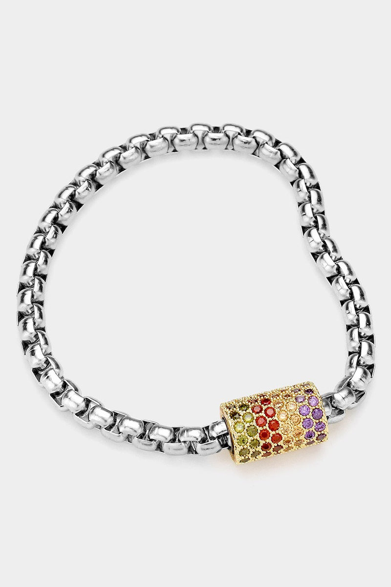 Cylinder Colorful Magnetic Bracelet