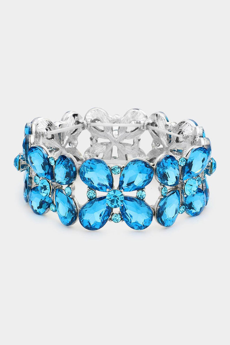 Miss Behavin Blue Stretch Bracelet