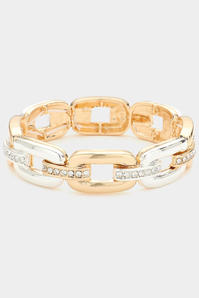 Two Timin Stretch Chain Bracelet