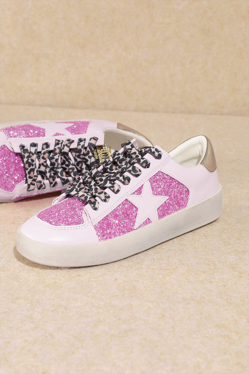 Star Leopard Lace Alex Sneakers