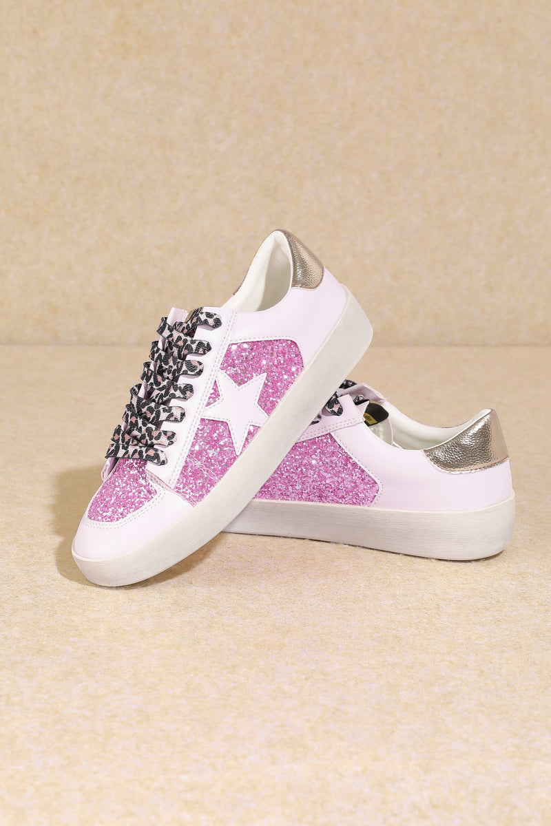 Star Leopard Lace Alex Sneakers