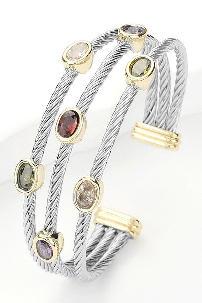 Triple Cable Bracelet Colored