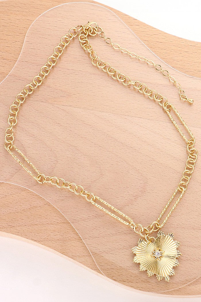 Rhinestone Heart Necklace