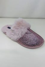 Pink Glitter Slippers