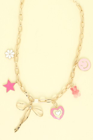 Bow Charm Necklace