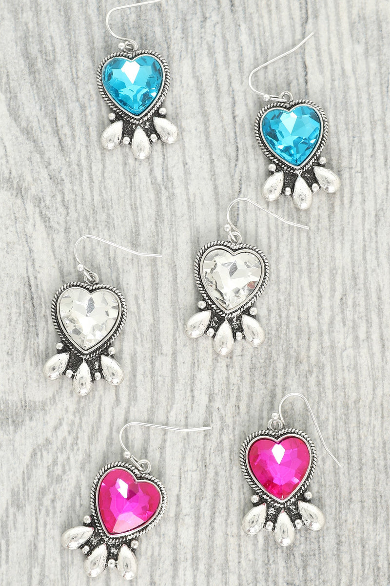 Navajo Heart Earrings