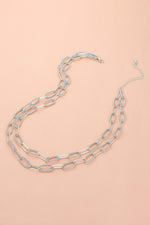 Textures Paperclip Chain Necklace