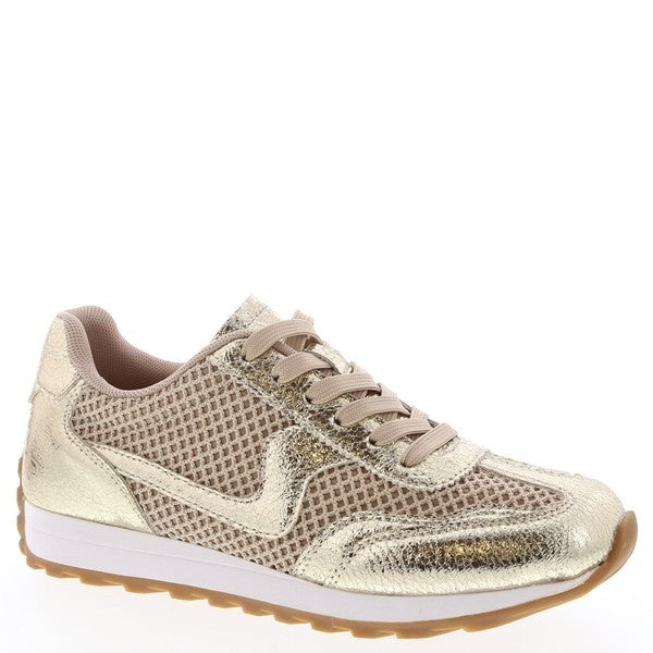 Over Reacted Gold Sneakers