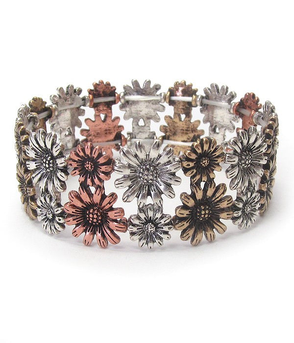 Vintage Flower Stretch Bracelet