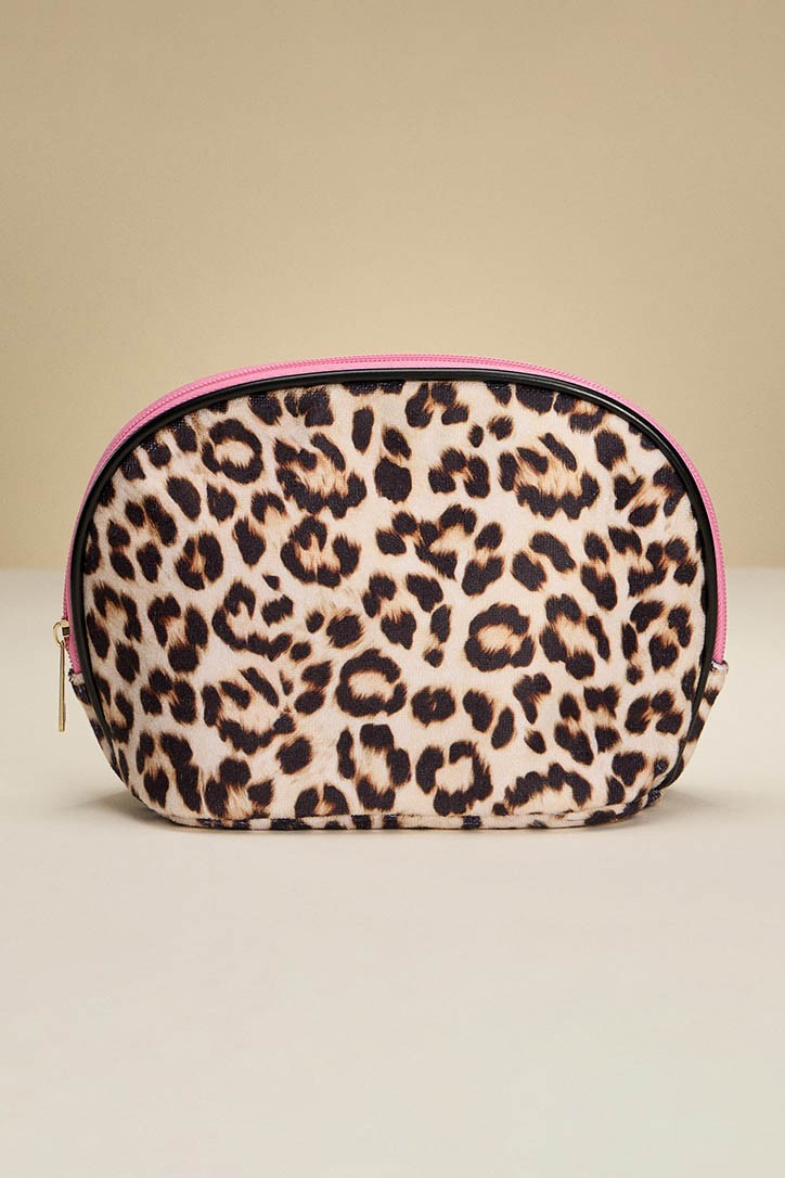 Leopard Cosmetic Bag - Large