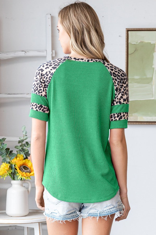 After Hours Ribbed Top - Green