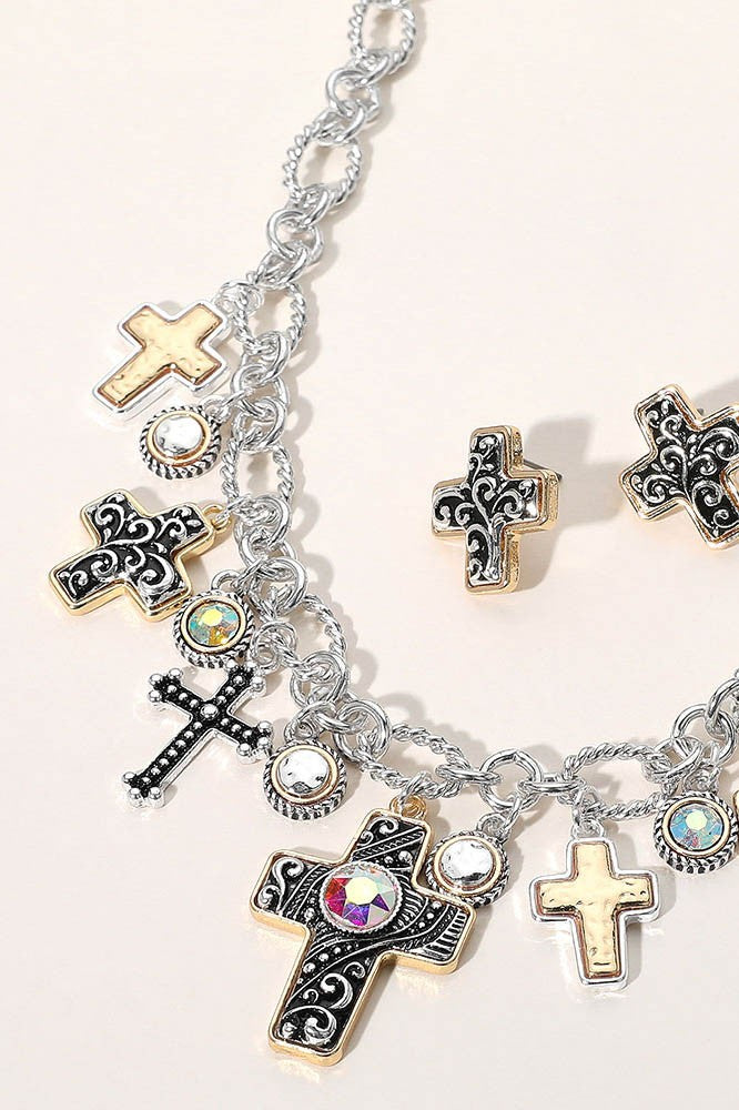 Amazing Grace Necklace + Earrings Set