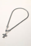 Textured Cross Necklace