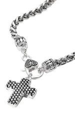 Textured Cross Necklace