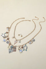 All Around The World (2) Piece Necklace Set