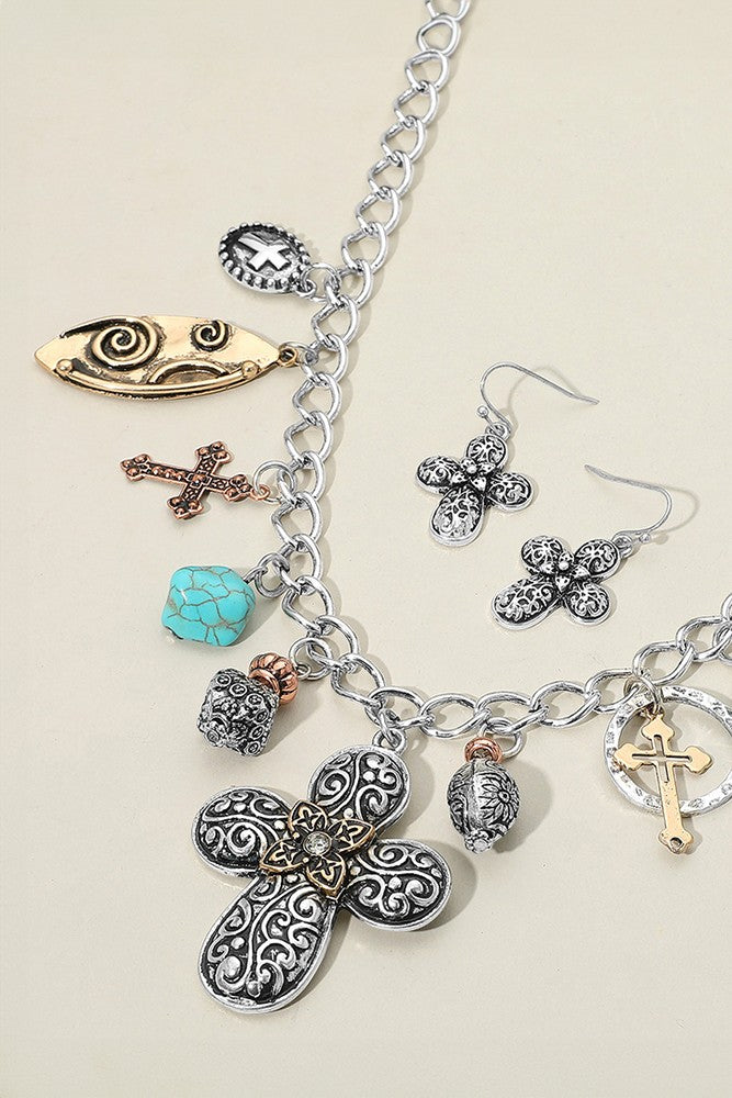 Cross Charm Necklace
