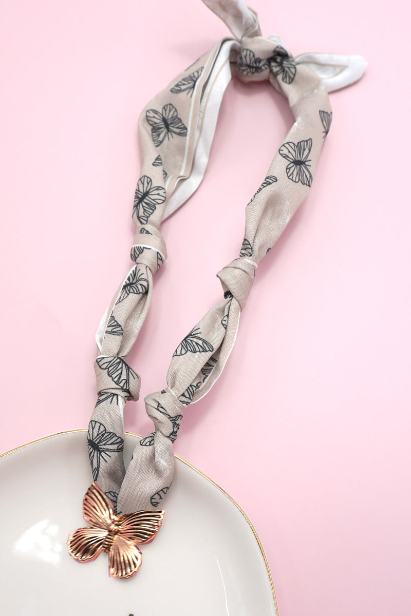 Butterfly Love Scarf Necklace