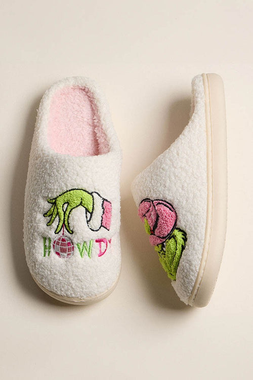 Cozy Up Grinch Slippers