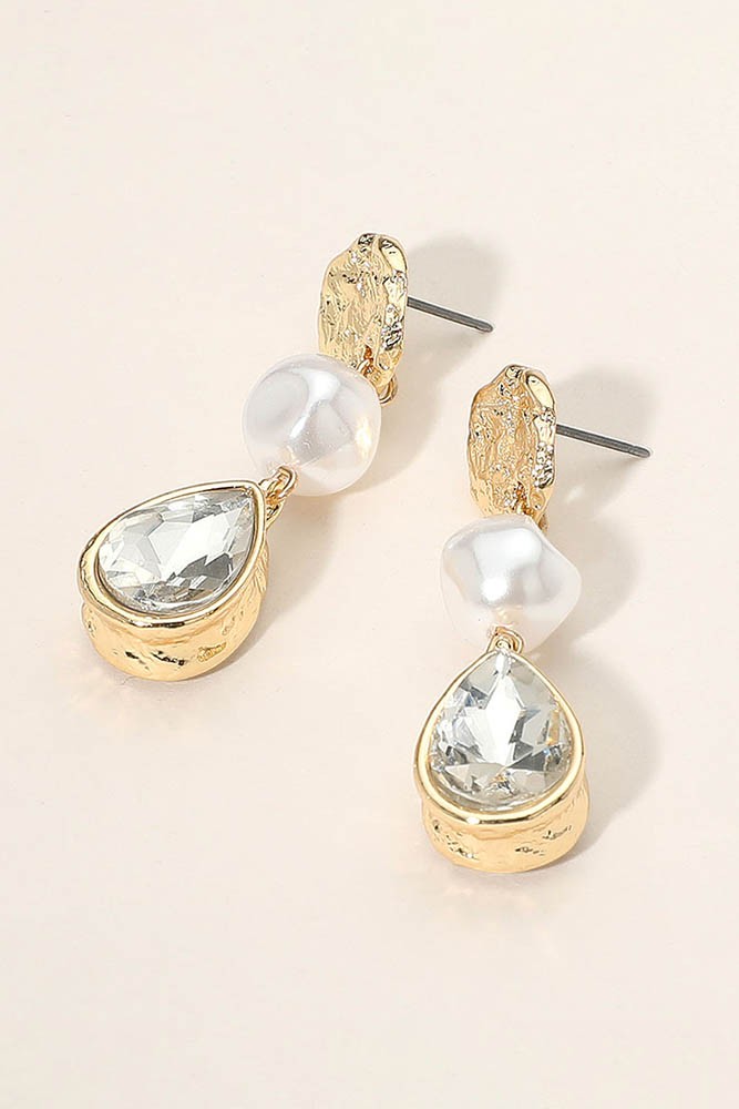 Pearl Teardrop Earrings