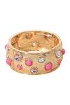 Gemstone Studded Stretch Bracelet