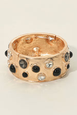 Gemstone Studded Stretch Bracelet