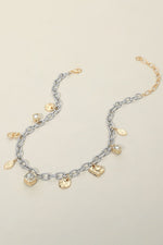 Two Tone Charm Necklace