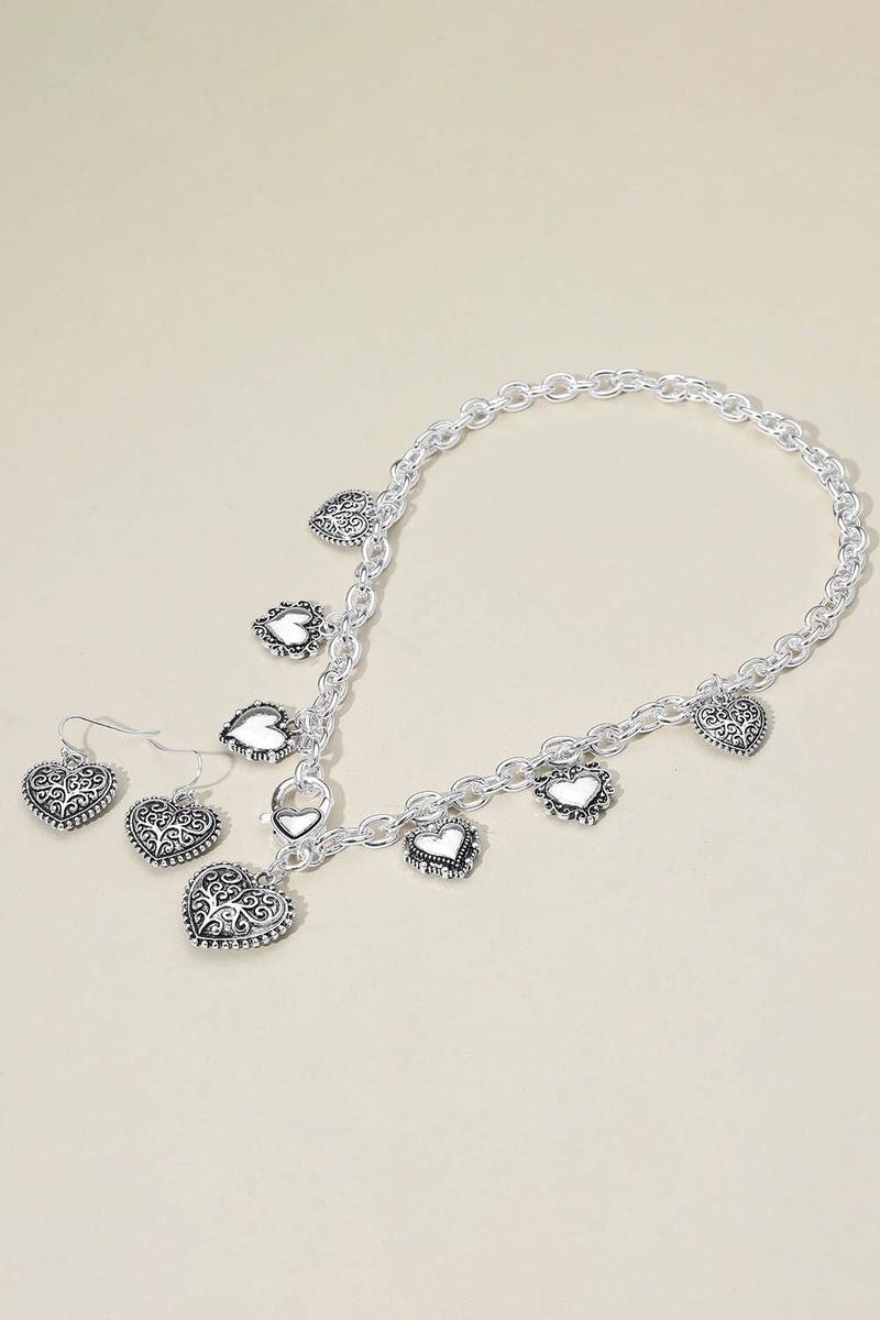 Katie Heart Necklace Set