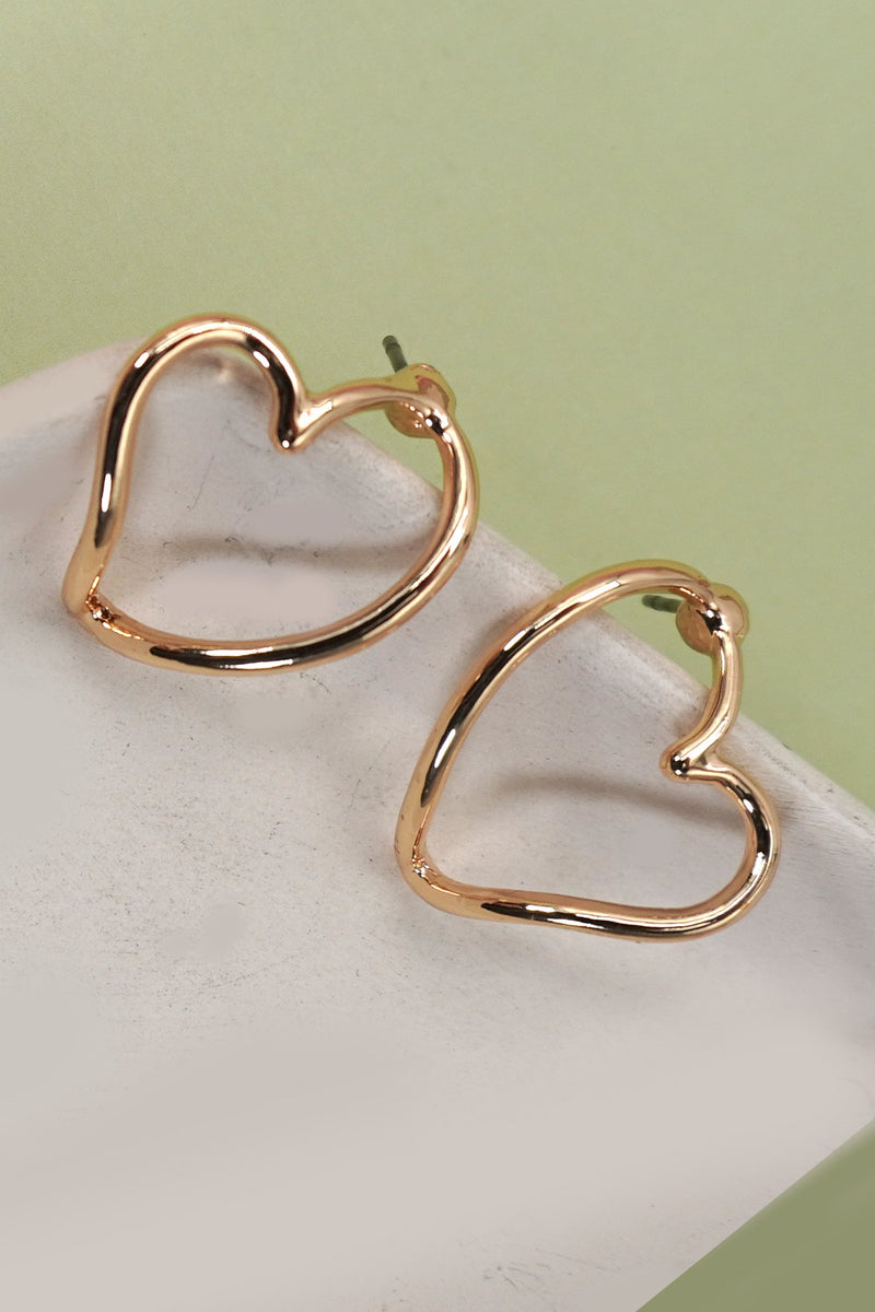 Open Heart Earrings