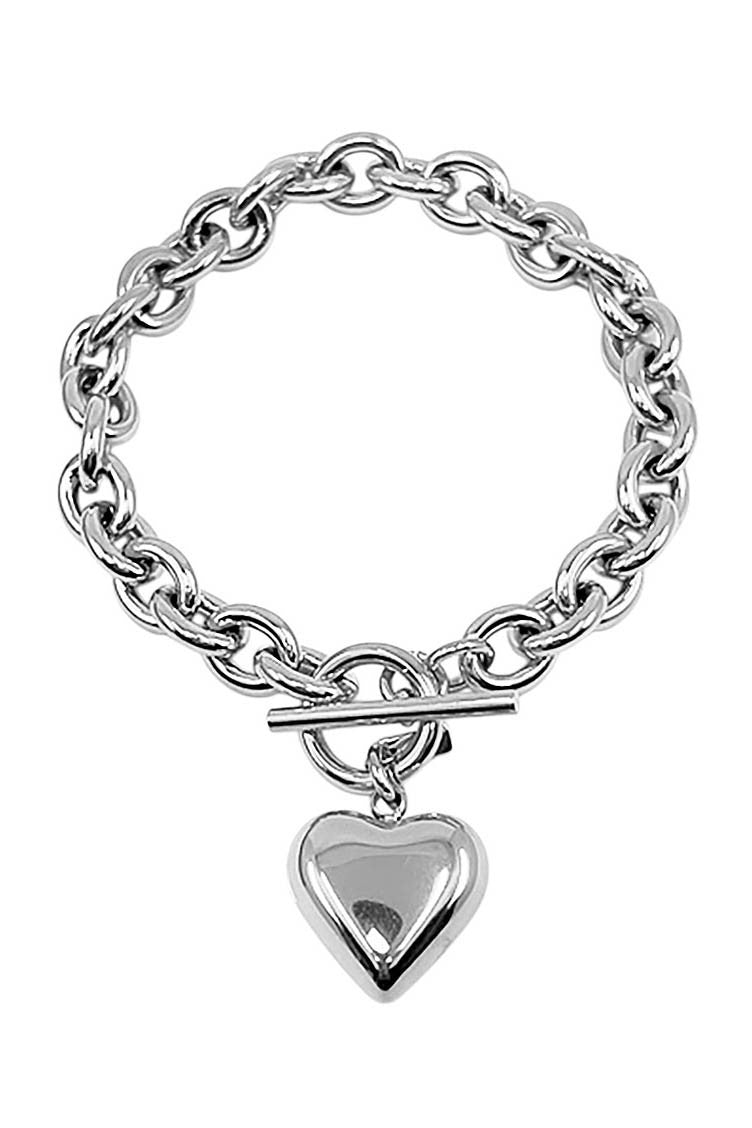 Be Still My Heart Bracelet - Silver
