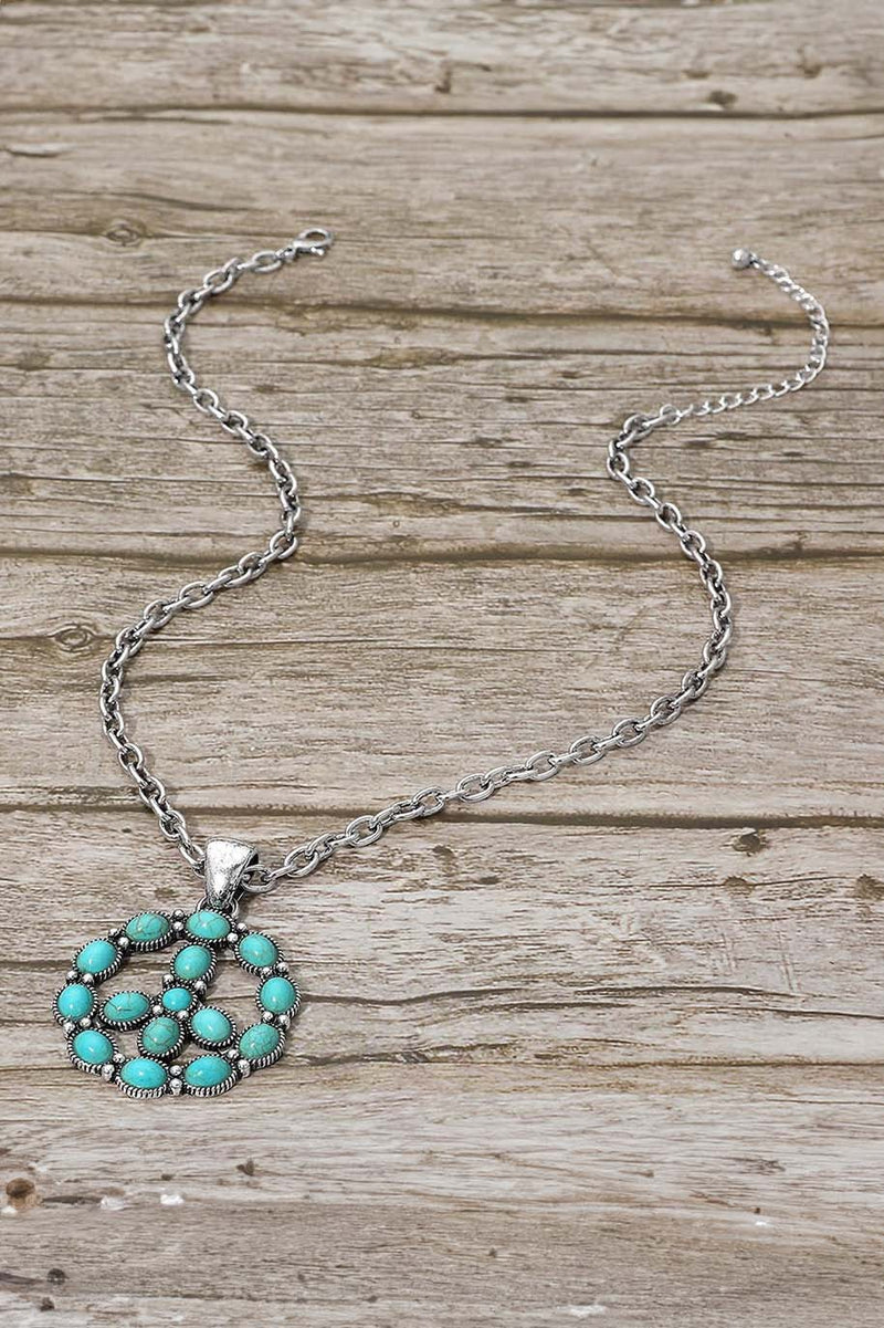 Turquoise Peace Necklace