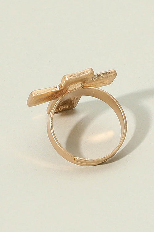 Vintage Cross Ring - Gold