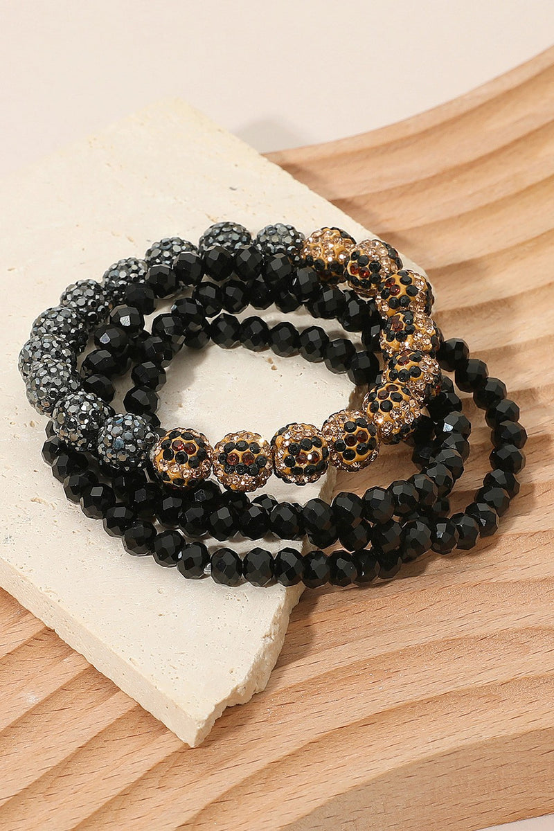 Black & Leopard Bracelet Set