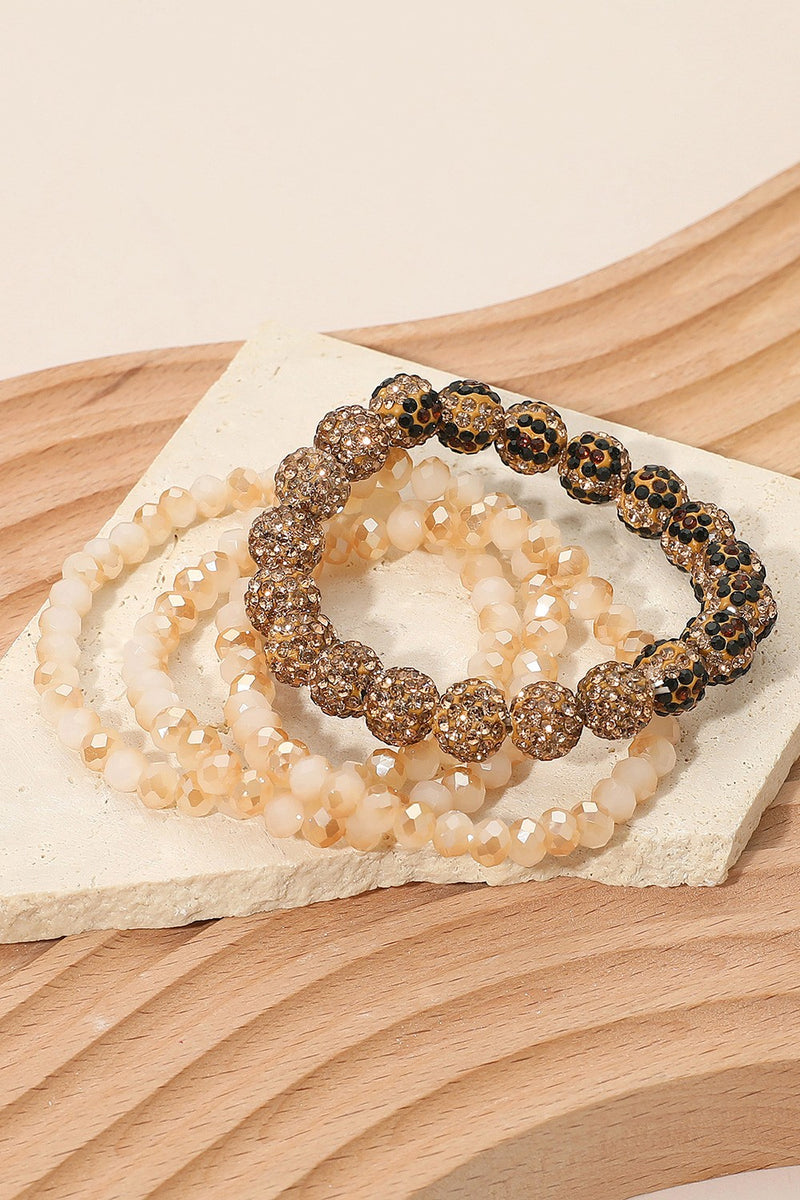 Taupe & Leopard Bracelet Set