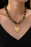 Double Trouble Heart Necklace