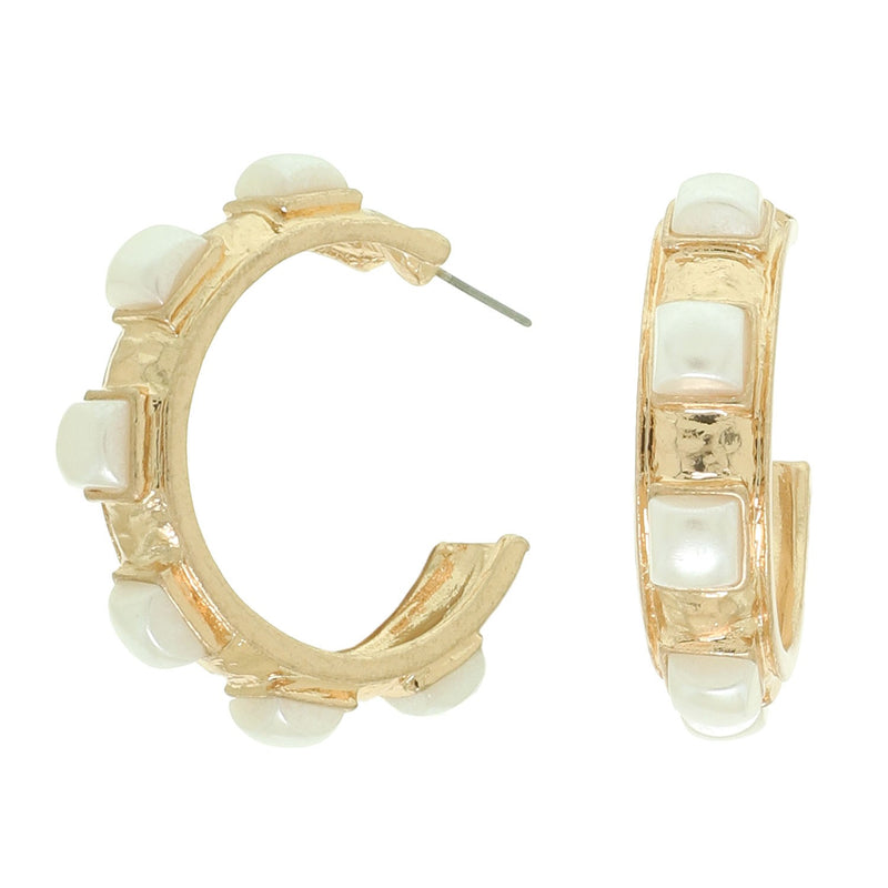 Square Pearl Earrings