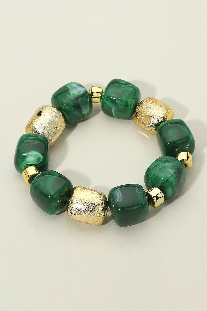 Leave Me Alone Stretch Bracelet - Green