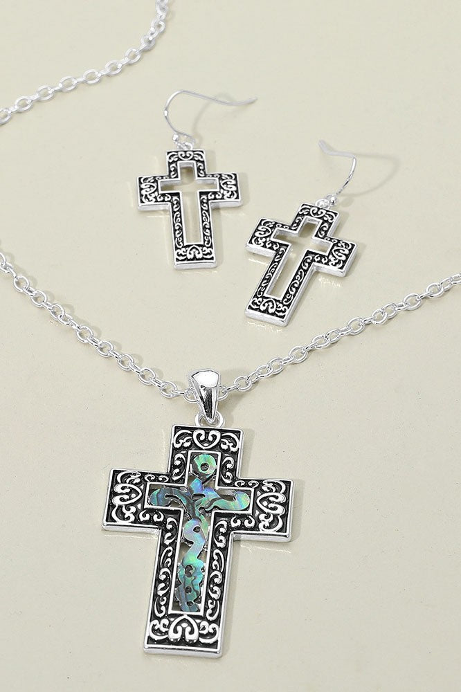 Abalone Cross Set