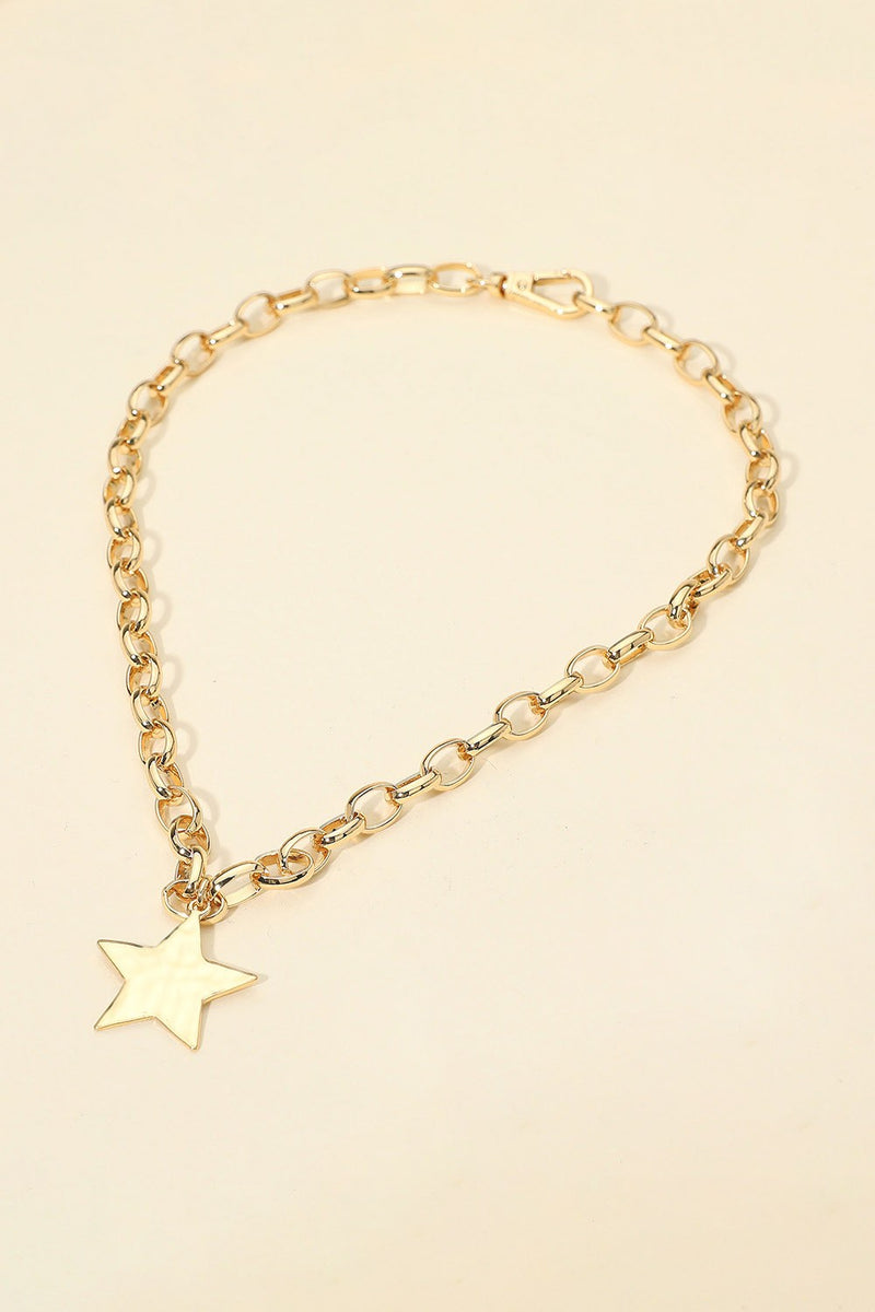 Textured Star Necklace