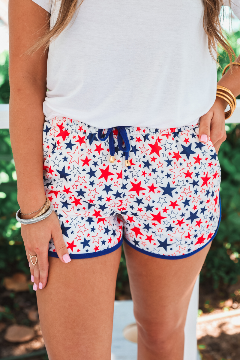 PREORDER-Oh My Stars Drawstring Everyday Shorts