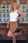 Spice It Up Checkered Denim Skirt
