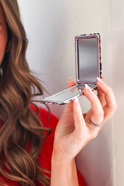 Bow & Stripes Compact Mirror